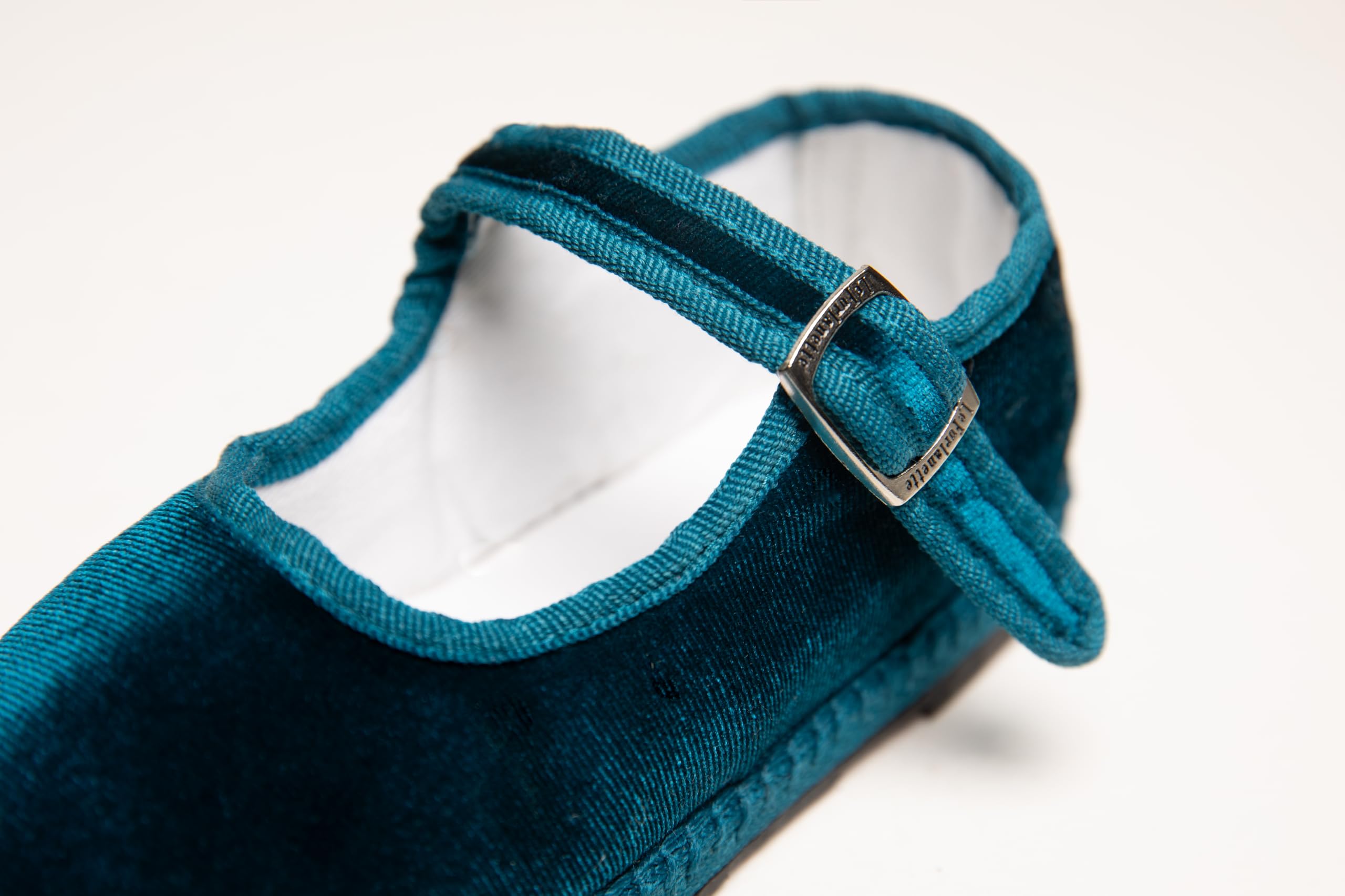 Bambina Scarpe friulane da Bambina in Velluto con Cinturino