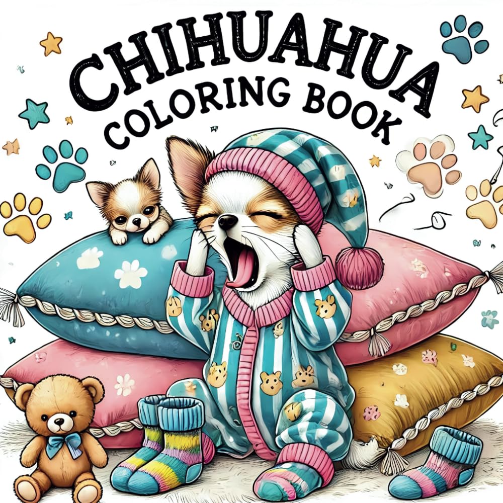 Chihuahua Coloring Book: 50 Fun Facts About Chihuahuas with Cute, Easy-to-Color Pages, Dog Trivia, and Educational Activities for Kids Who Love Dogs