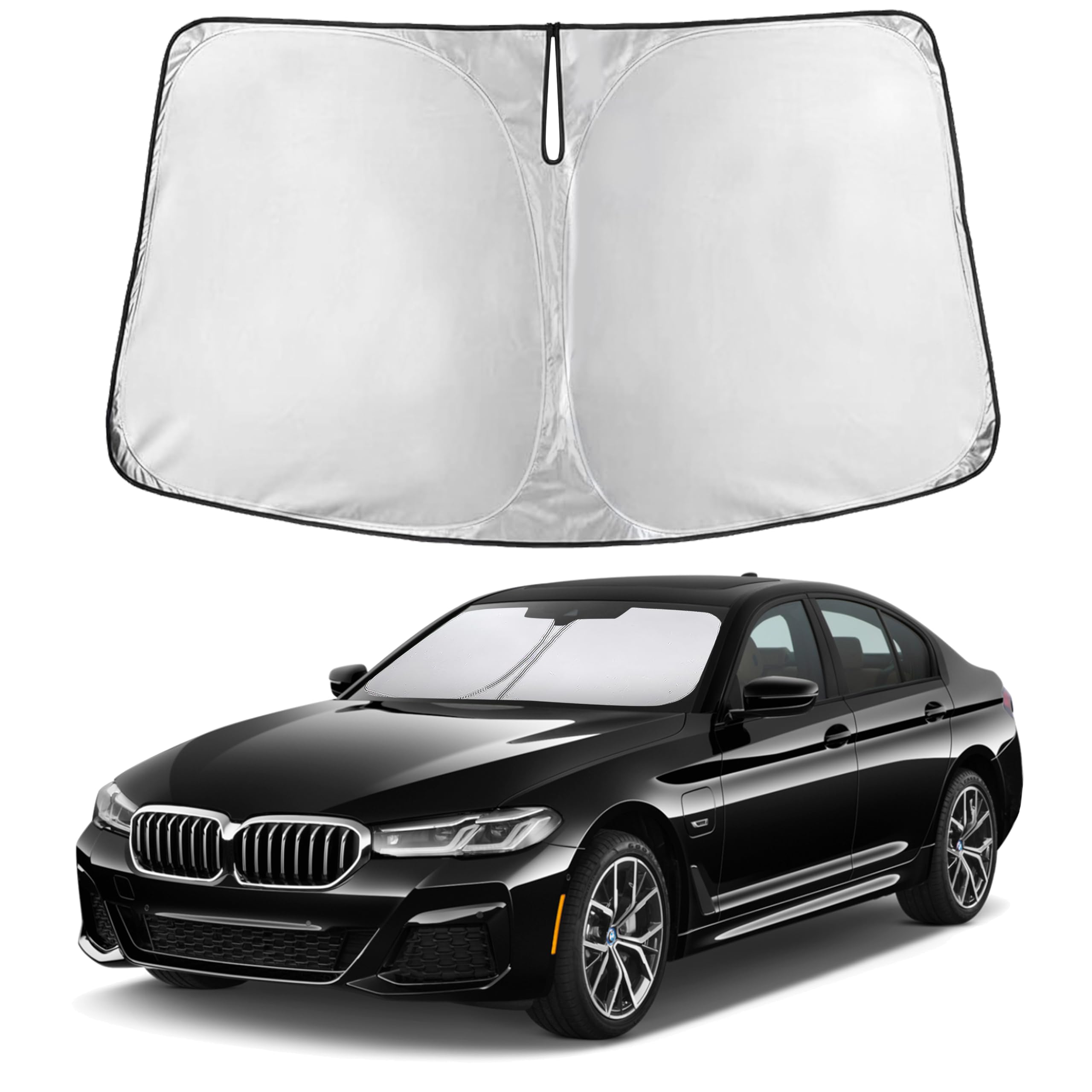 EcoNour Windshield Sun Shade Compatible for BMW 5 Series 2017– 2022 2023