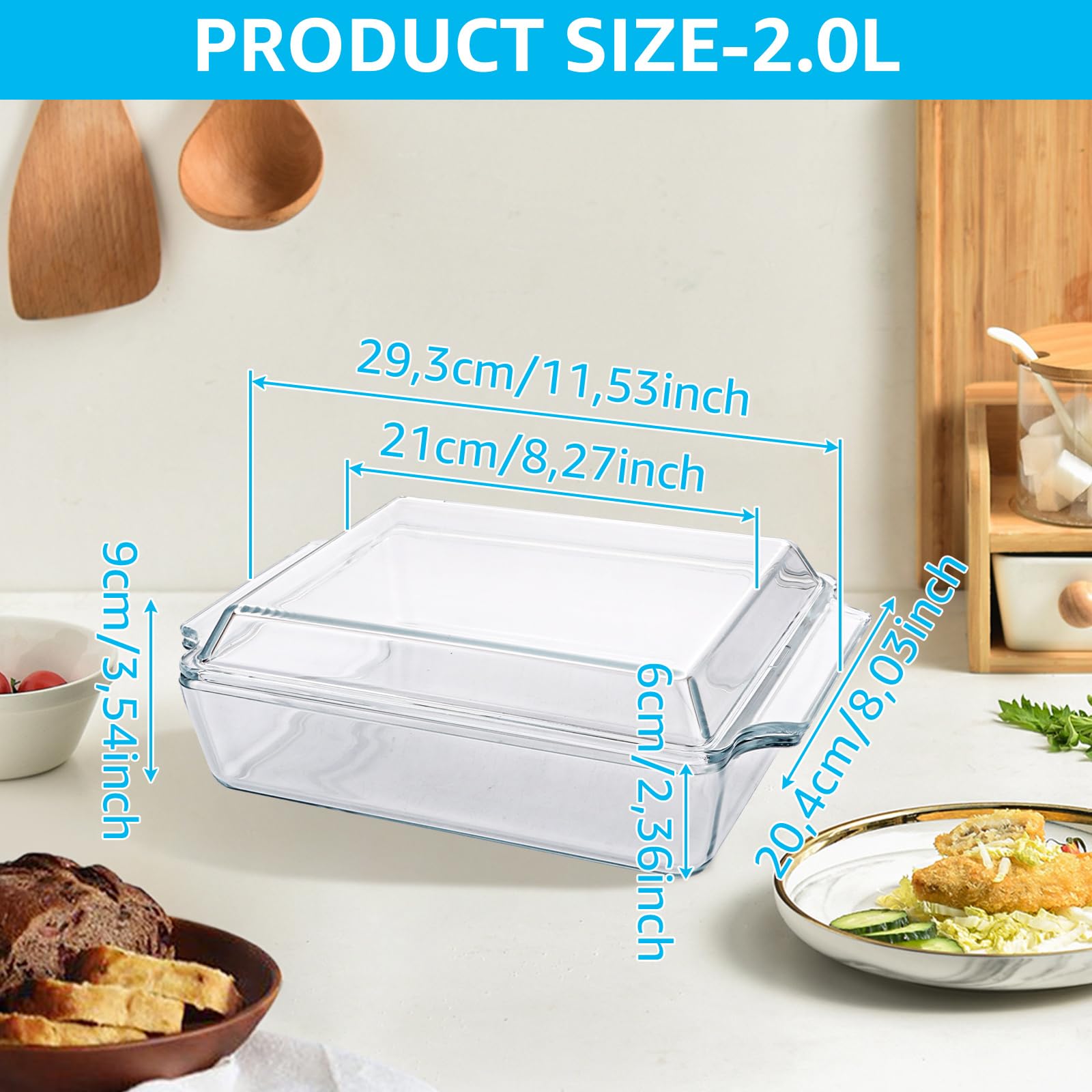 Scanpan Classic Couvercle en verre, 29 x 21 cm, pour cocotte, plat