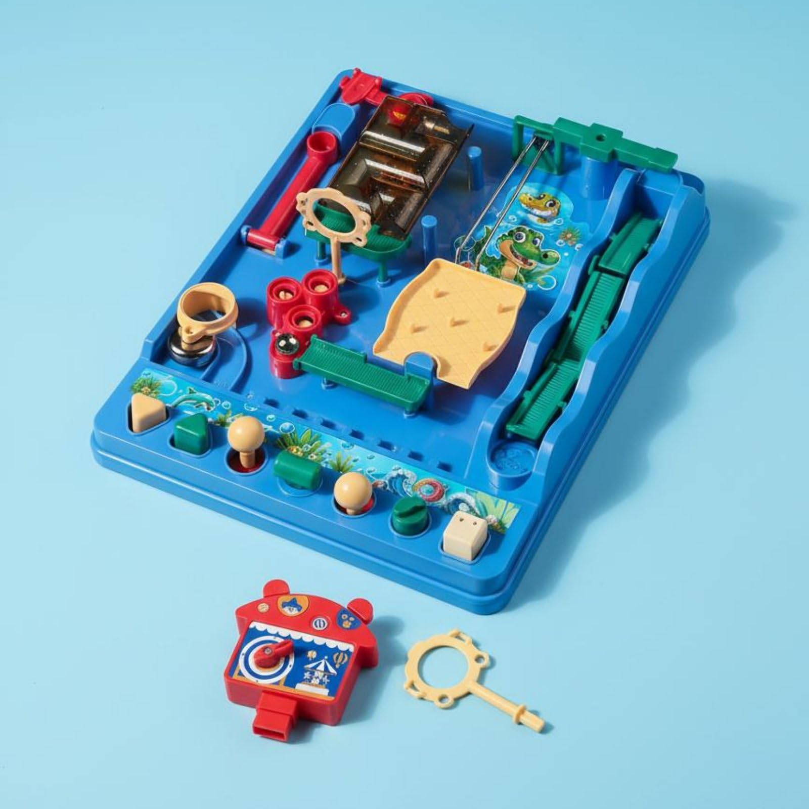 Gioco di Percorso con Biglie Atossico Giocattolo Creativo per Bambini, Casa, Water Adventure