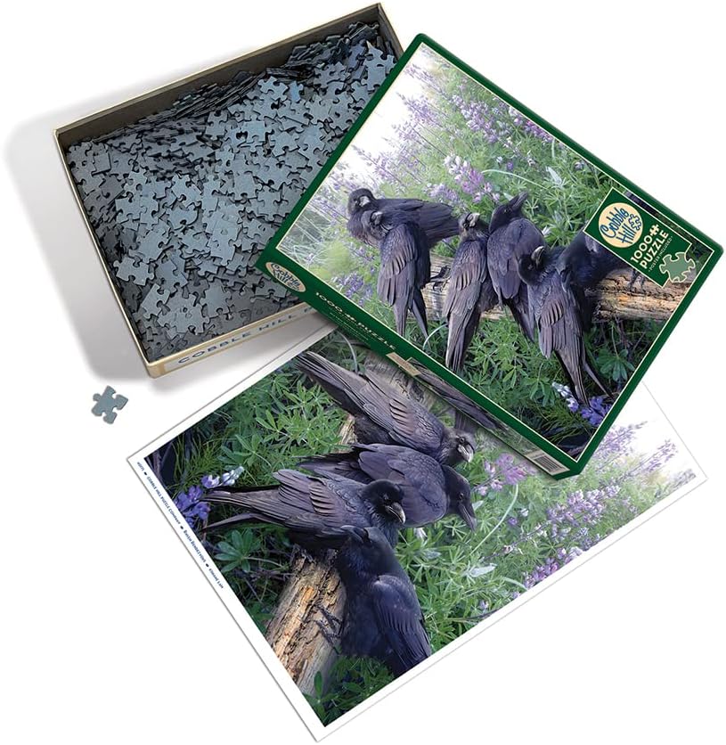 Cobble Hill 1000 Piece Puzzle - Raven Rendezvous - Sample Poster Included