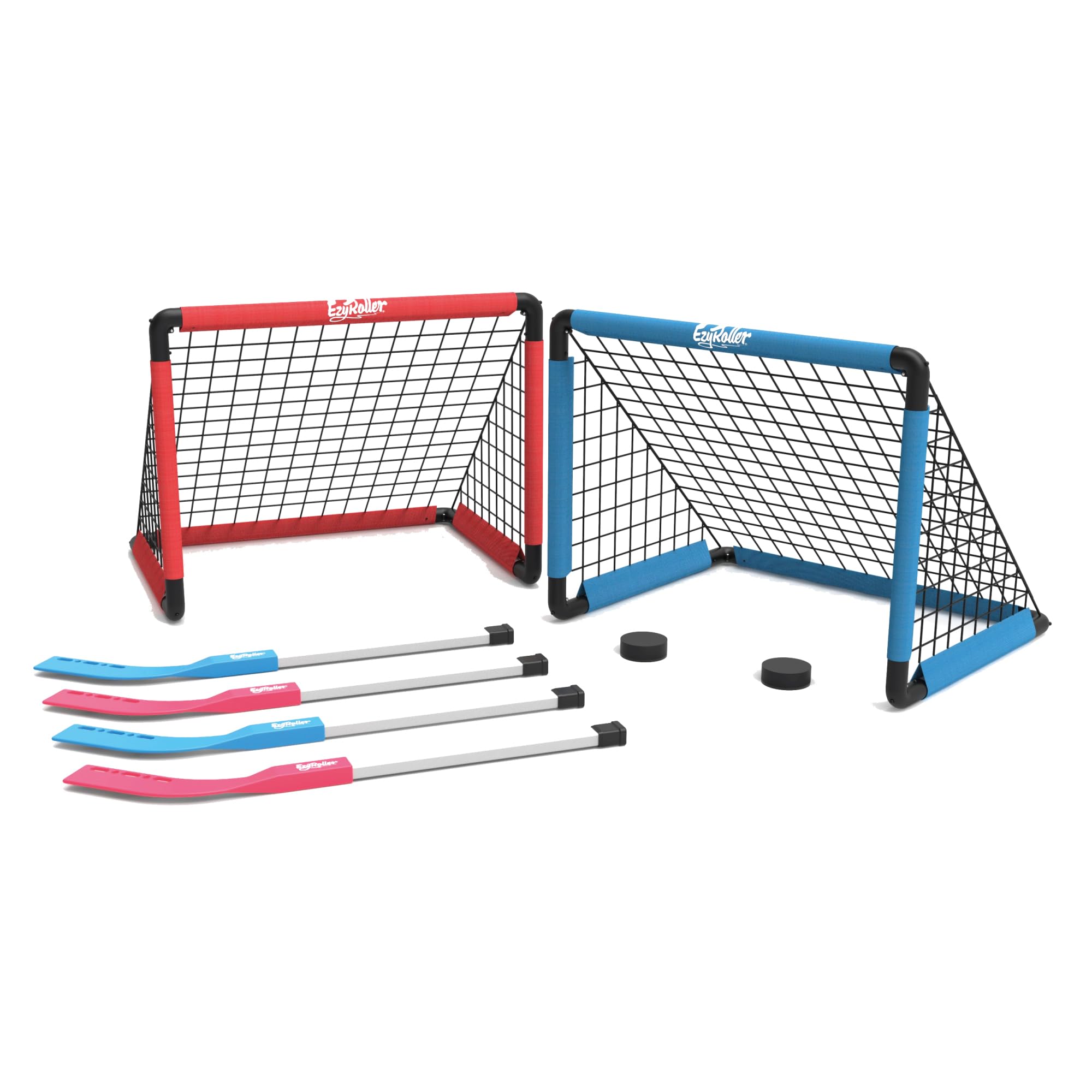 Ezyroller Hockey Set Fußball Kinder Spielzeug ab 4 Jahren Tor Outdoor Training Kinderspielzeug Fußballtor Minitor Hockeytor Spielzeugtor