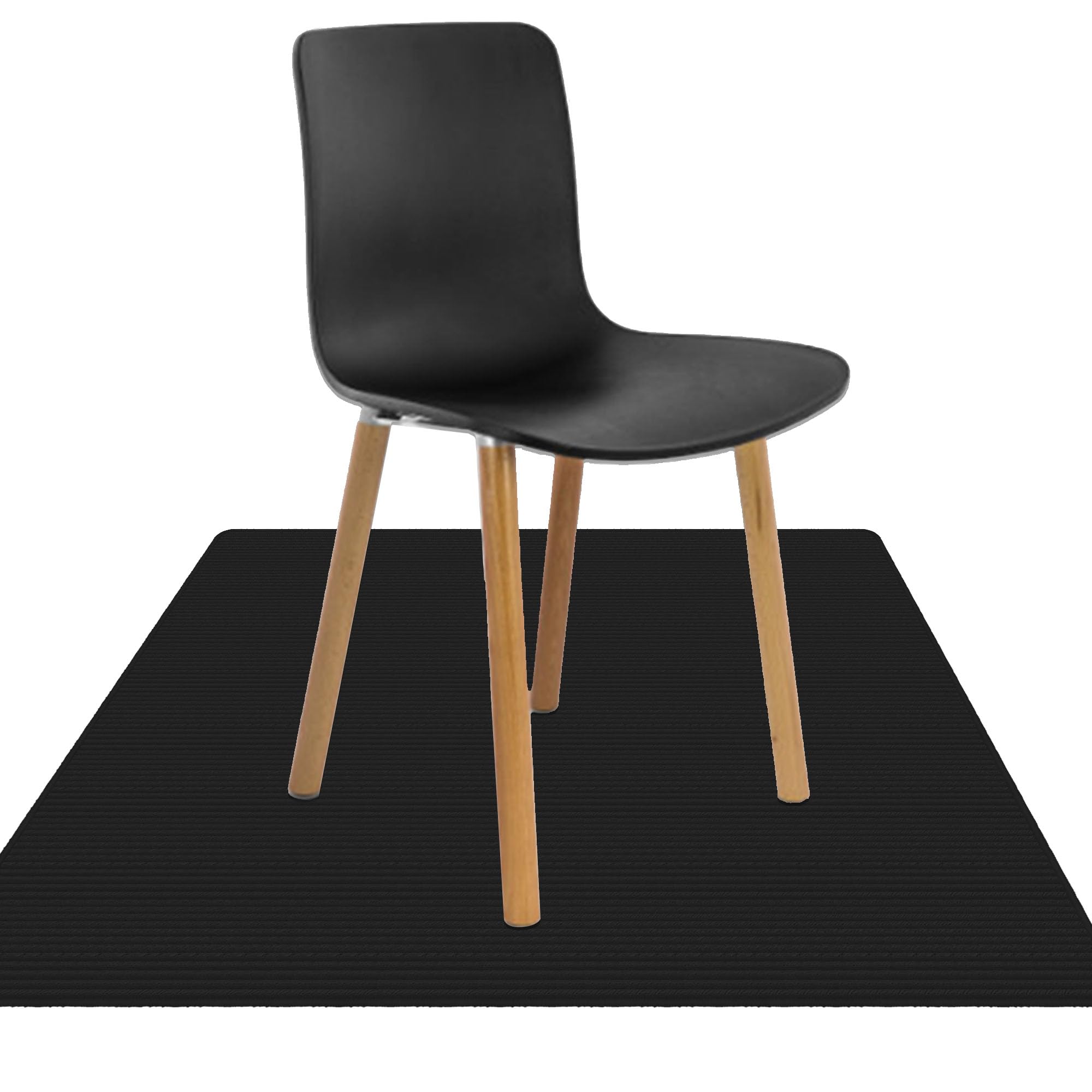 Tappeto Sedia Ufficio 120 x 175 cm Materiale Durevole Nel Tempo Tappetino per Sedia da Ufficio con Ruote Multiuso per per Giochi, Home Office, Nero