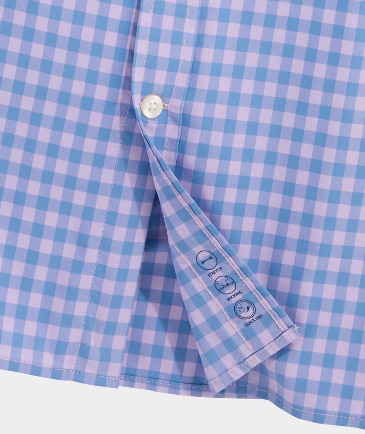 vineyard vines Men's Topsail Gingham Featherweight Performance Shirt