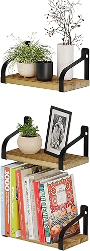 YouHaveSpace Prato - Estantes flotantes para decoración de sala de estar estantería pequeña de 9 pulgadas decoración de oficina en casa organización