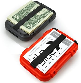 محفظة Flipside 4 حجب RFID للرجال مع مشبك نقود قابل للإزالة - نحيف وآمن ومقاوم للسحق