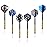 Accmor Metal Tip Darts, Steel Tip Darts, Professional Metal Darts, Darts Metal Tip Set, Metal Darts for Dartboard,24 pcs