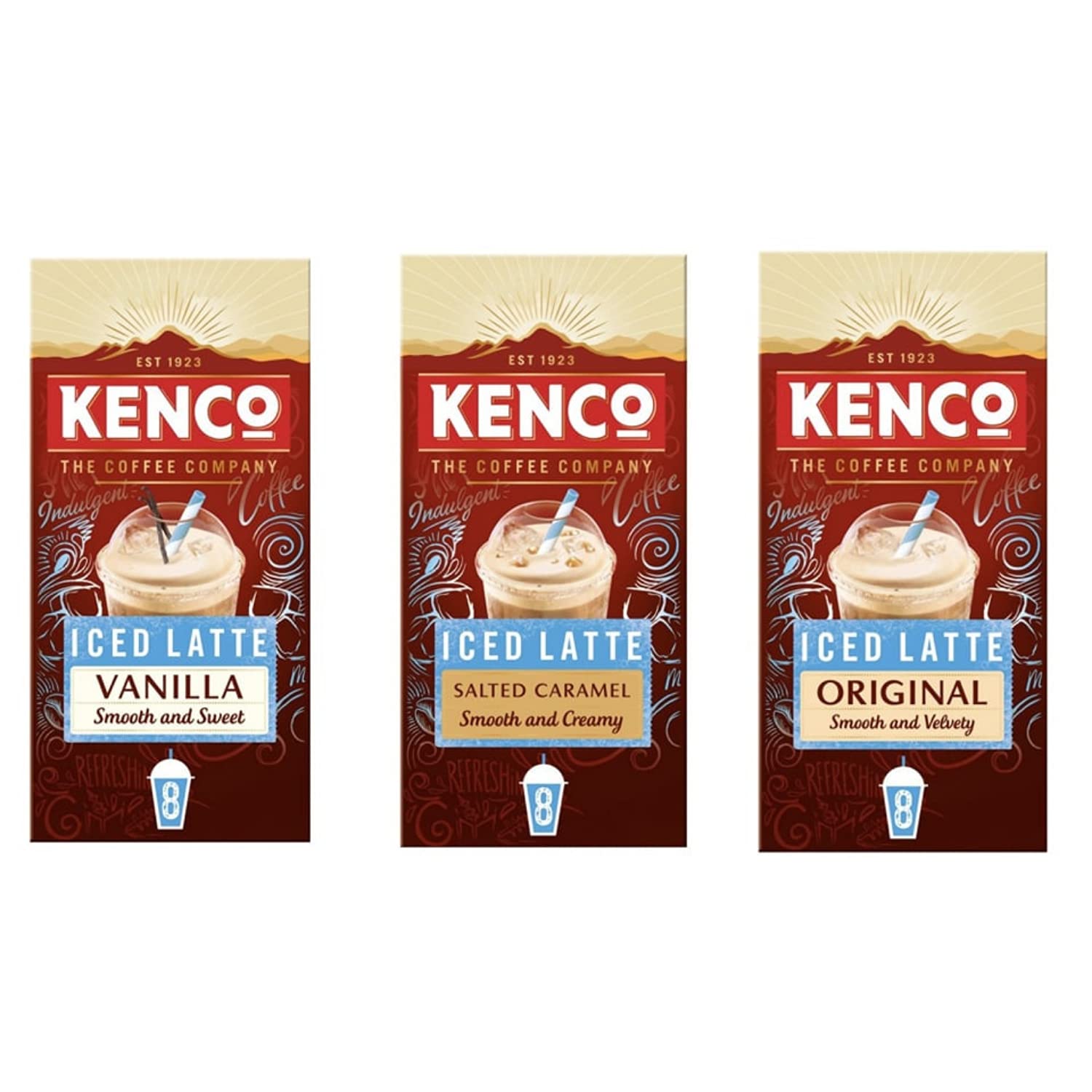 Buy Kenco Instant Iced Coffee Latte Variety Pack Contains 1 x Salted