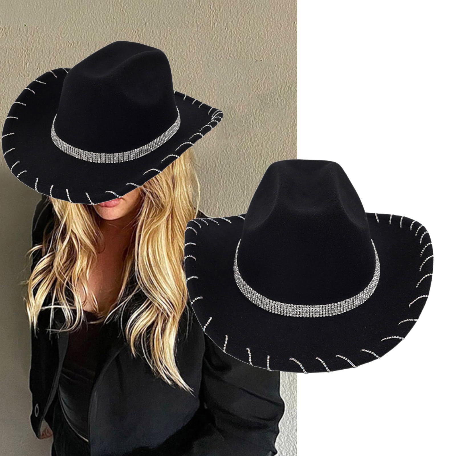 Twister Black Bangora Hat 7.38