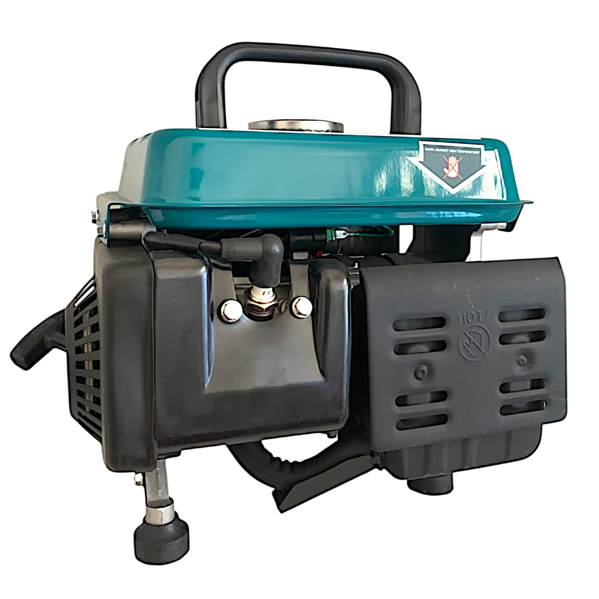 Gruppo Elettrogeno Generatore di Corrente 63CC a 2 Tempi Miscela 1200-1500W 2HP Trasportabile Tensione Nominale 220-240V 3000 Giri/Minuto per Casa, Garage, Officina