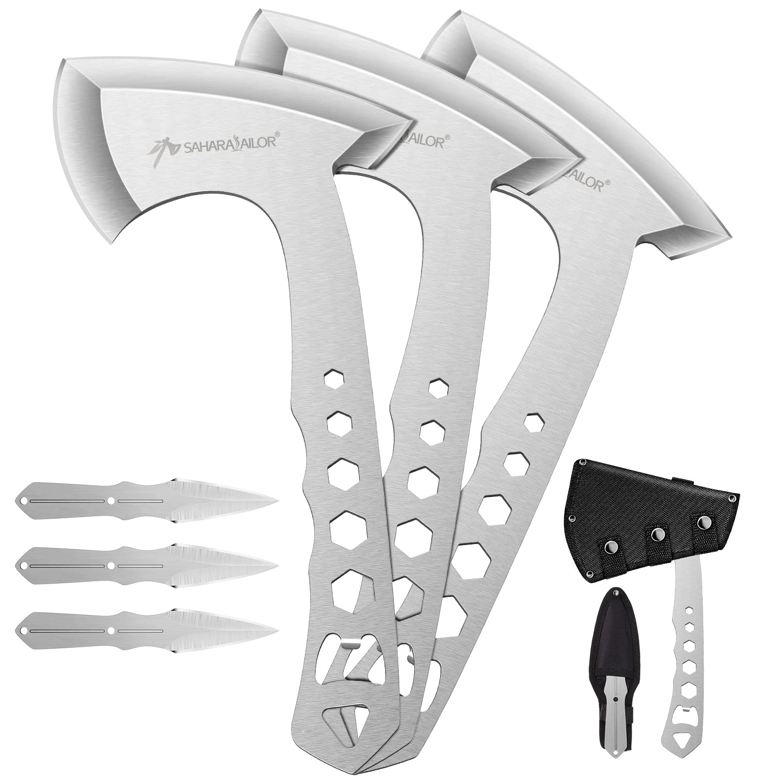 Buy Sahara Sailor Throwing Axes, 3 Pack 10inch Throwing Axes and