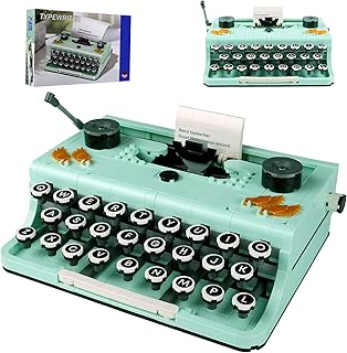 820PCS Ideas Retro Typewriter Building Blocks Toys Model,Classic Printer Models Building Set,Best Gift for 6+ Year Old Kids or Adults（Not a Real Typewriter）