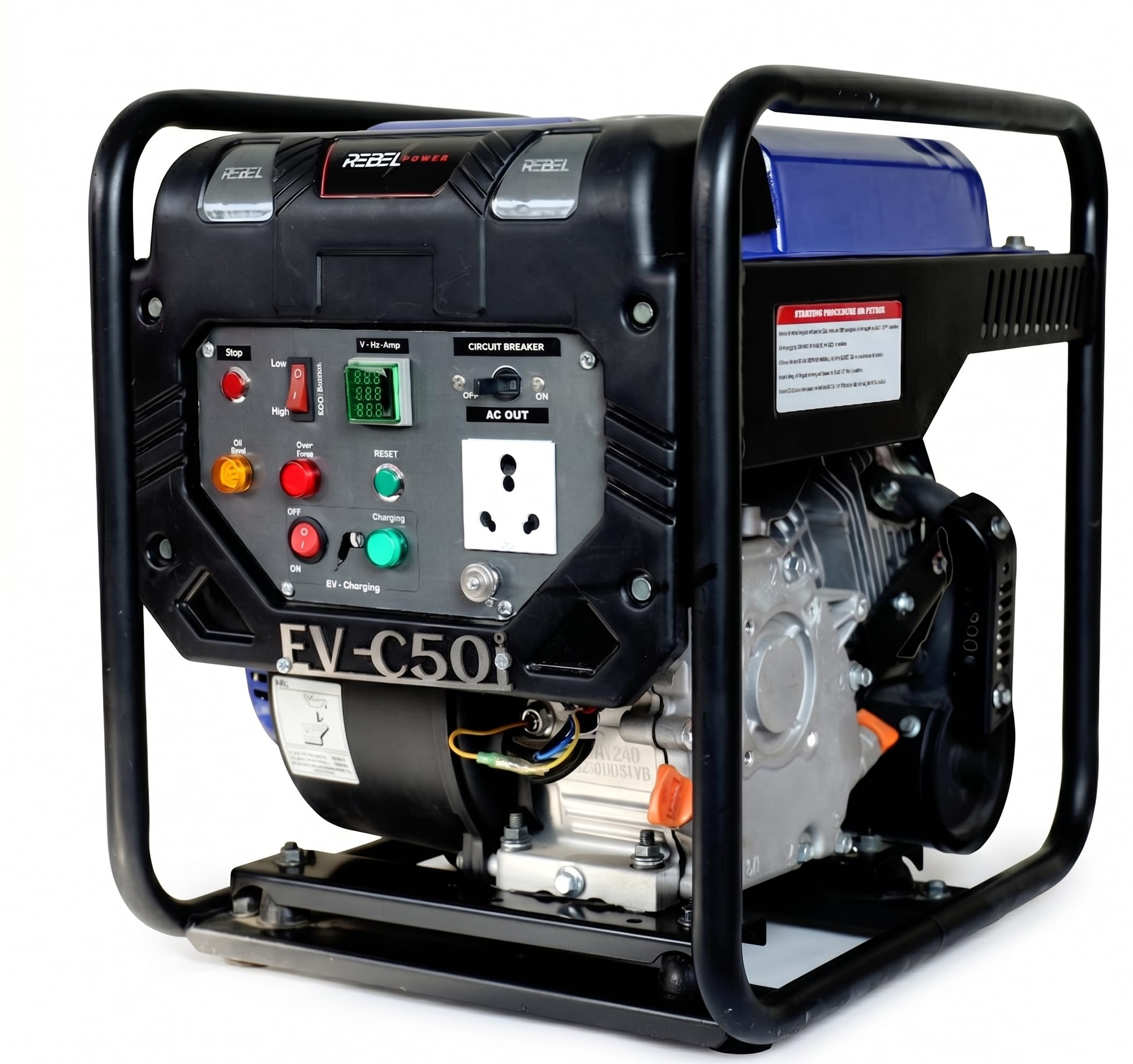 Portable EV Car Charging Generator – 5kVA Petrol Power Backup for EV Cars – Charge Anywhere – Ideal for RSA, Remote Travel & Backup Use | 30Kwh battery Full Charge in 7.5 hrs-image-39