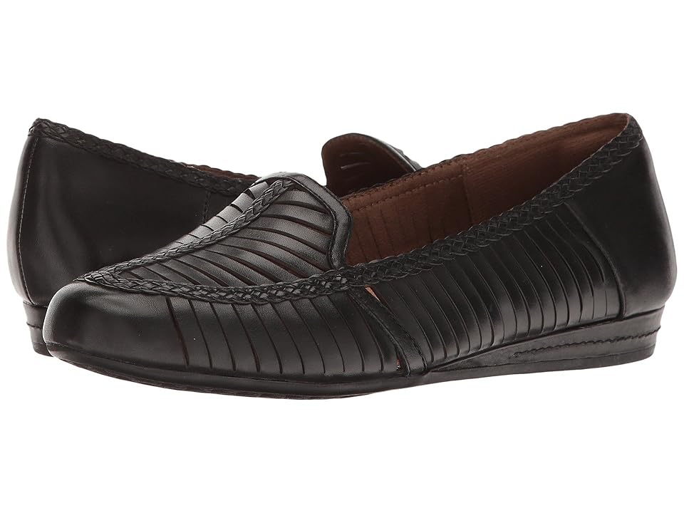 

Rockport Cobb Hill Collection Cobb Hill Galway Woven Loafer (Black Leather) Women's Shoes