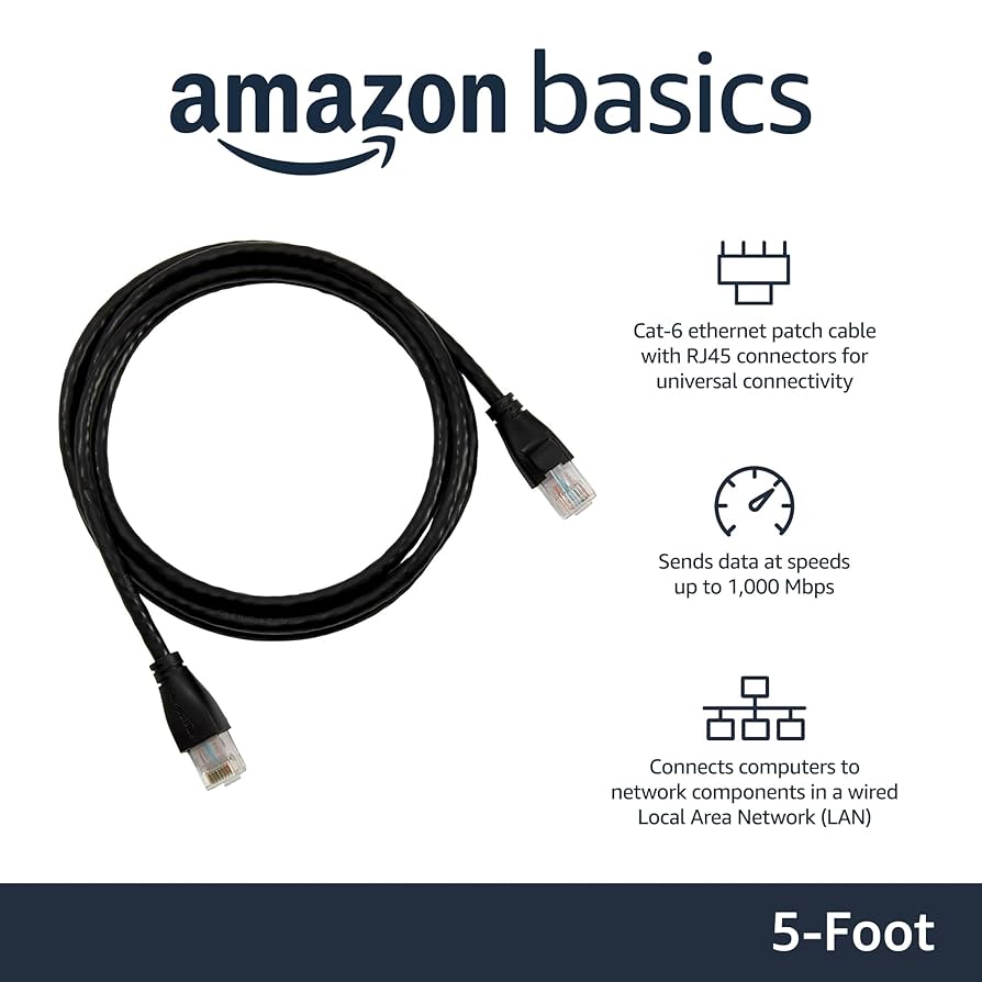 Amazonbasic パッチインターネットケーブル ブラック 3本パック Amazonbasic パッチインターネットケーブル ブラック 3本パック