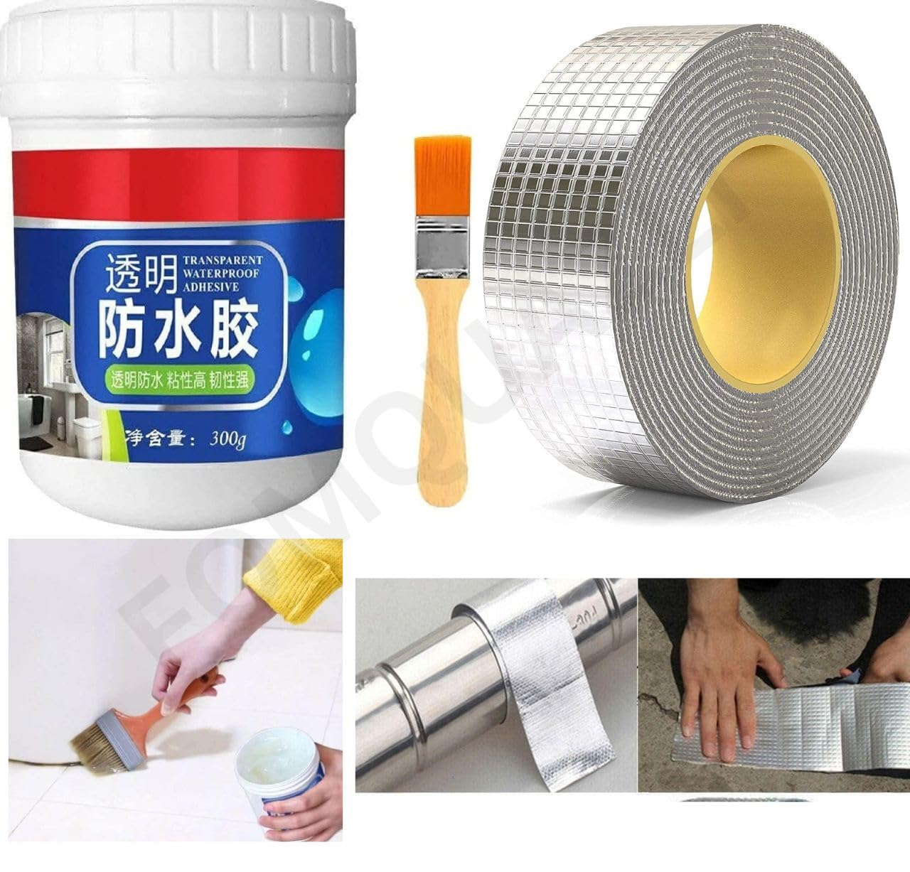 See full amazon price history chart for FOMQUAZLI Leakage Protection Waterproofing Transparent Crack Seal Glue 300g with brush and Alluminium Tape for Pipe Leakage Roof Water Leakage Solution Adhesive Roof Crack Sealant FOMQUAZLI Leakage Protection Waterproofing Transparent Crack Seal Glue 300g with brush and Alluminium Tape for Pipe Leakage Roof Water Leakage Solution Adhesive Roof Crack Sealant (B0D46W3RD1) Amazon Price History, Amazon Price Tracker