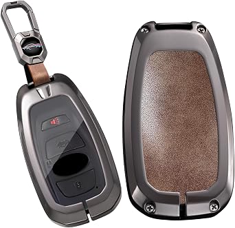 key fob cover case with keychain,Zinc alloy key case,3/4 Button Fit For Subaru BRZ Legacy Outback Ascent Crosstrek
