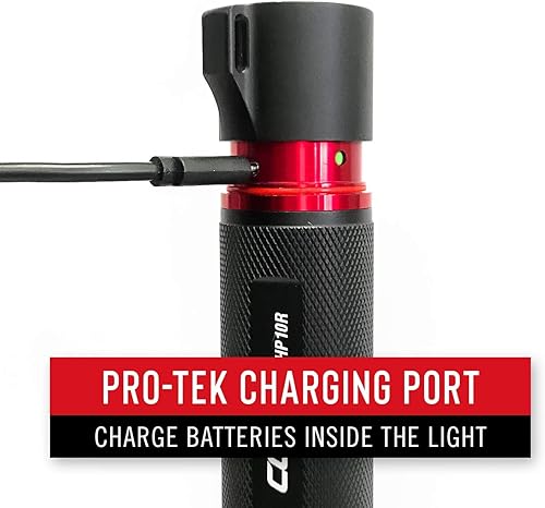 Miniatura 8 de Coast XP18R 3650 lúmenes USB-C recargable linterna LED de doble potencia con enfoque deslizante de haz puro y construcción de aluminio de grado