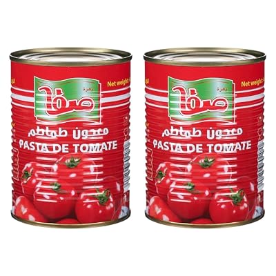 Z'ehrat S'afa Tomato Paste 400g*2 – Premium Sun-Ripened, Thick & Rich, No Added Salt, Versatile Cooking Essential