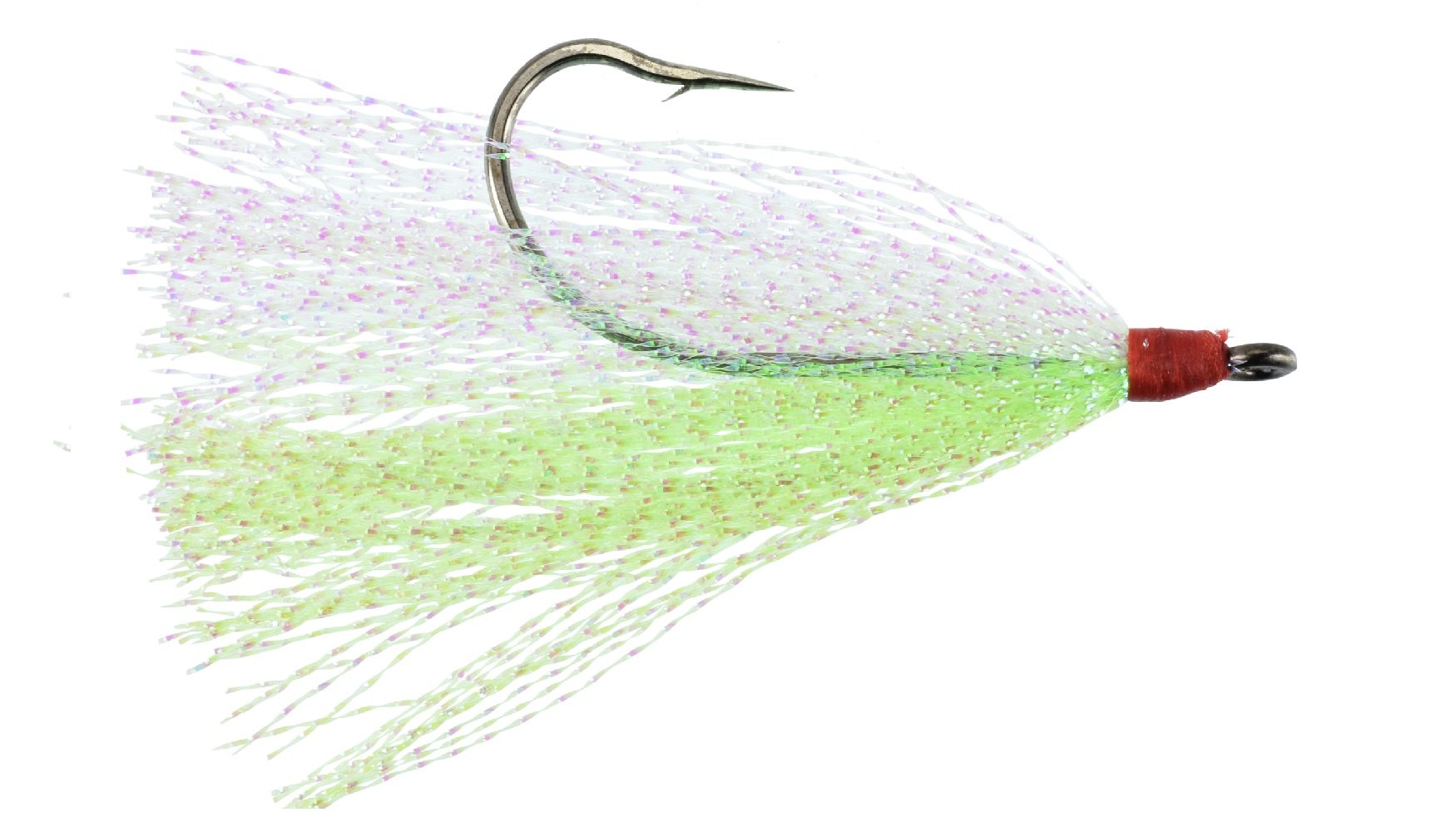 LAST CAST TACKLE Bucktail Teaser with 5/0 Hook (Green/White)
