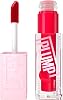 Maybelline New York, Lifter Plump Lip Gloss, Lasting Plump, Heated Formula with Hyaluronic Acid and Chilli Pepper, XL Wand, Vegan Formula, Shade: 004 Red Flag