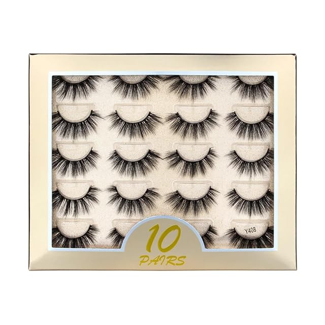 UAMOU Faux Mink Eye Lashes Mix 28 Styles Natural Soft False Eyelashes Fluffy Volume Handmade Faux Cils Makeup