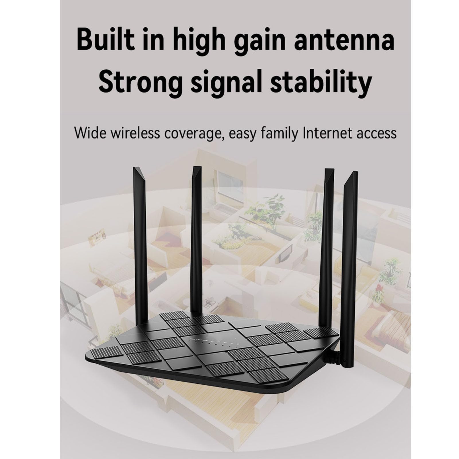 Annadue Router Portatile per Viaggi, 300 Mbps 4G LTE Sbloccato Mobile Hotspot Dispositivo con Slot SIM Card, 4 Antenne Ad Alto Guadagno Router Portatile per la Casa