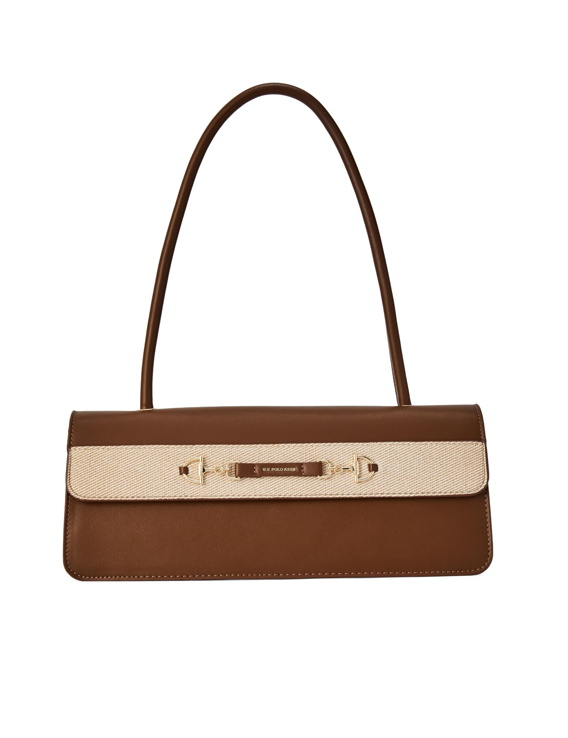Aimee Brown shoulder Handbag |Horsebit Hardware for Women| Trendy Bag for Casual Use-image-25