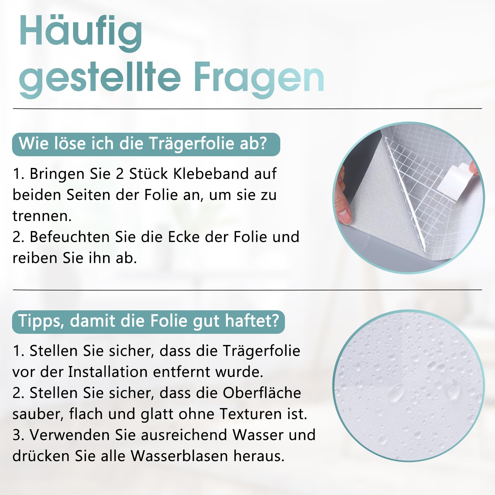 DOWELL Pellicola per finestra smerigliata per vetro con griglia, opaca, 60 x 400 cm | Copertura opaca per bagno, camera da letto, cucina e ufficio, autoadesiva, statica, rimovibile, senza residui di colla