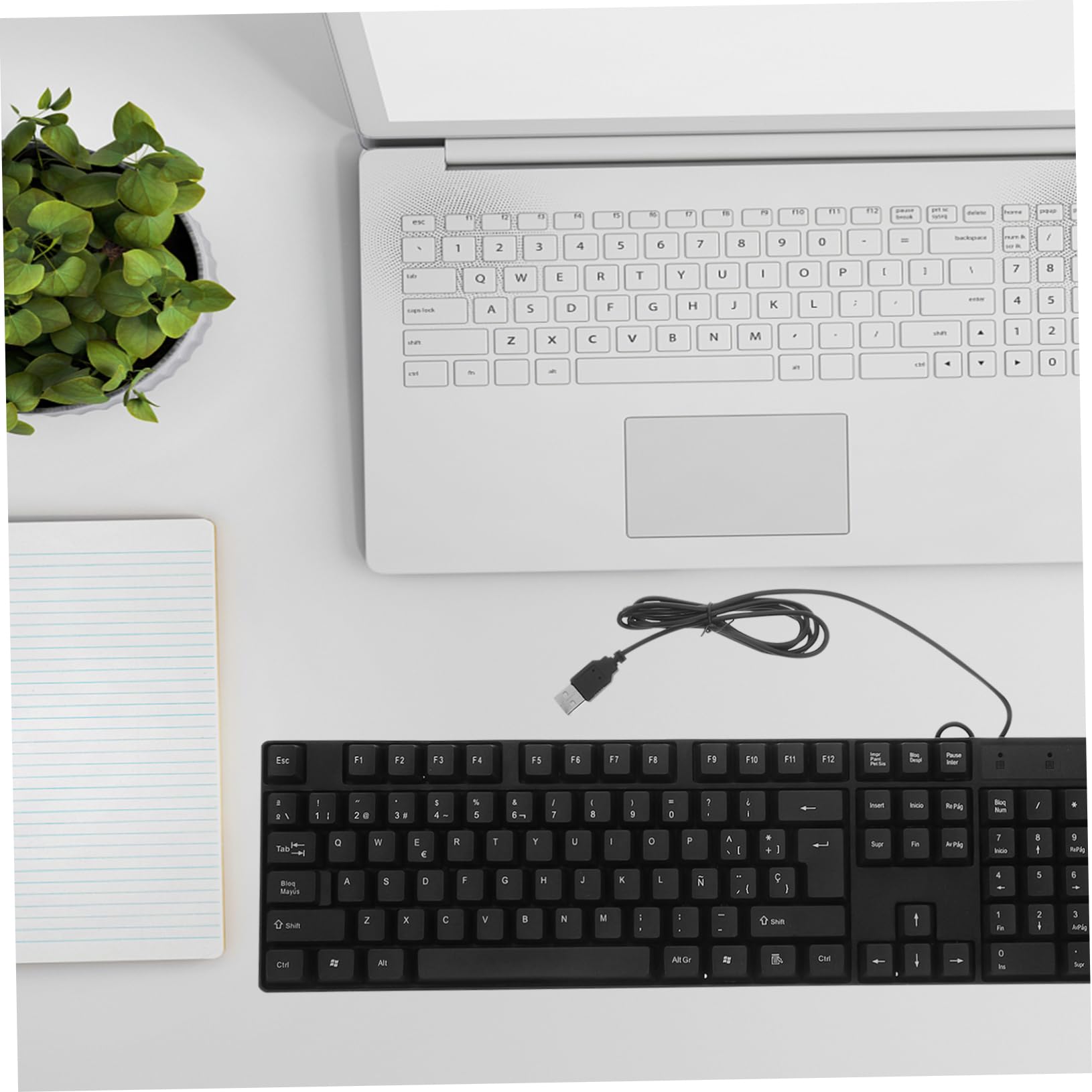 SHINEOFI Tastiera e Mouse Combo Usb Cablato Senza Driver Per Digitare Giocare e Lavorare