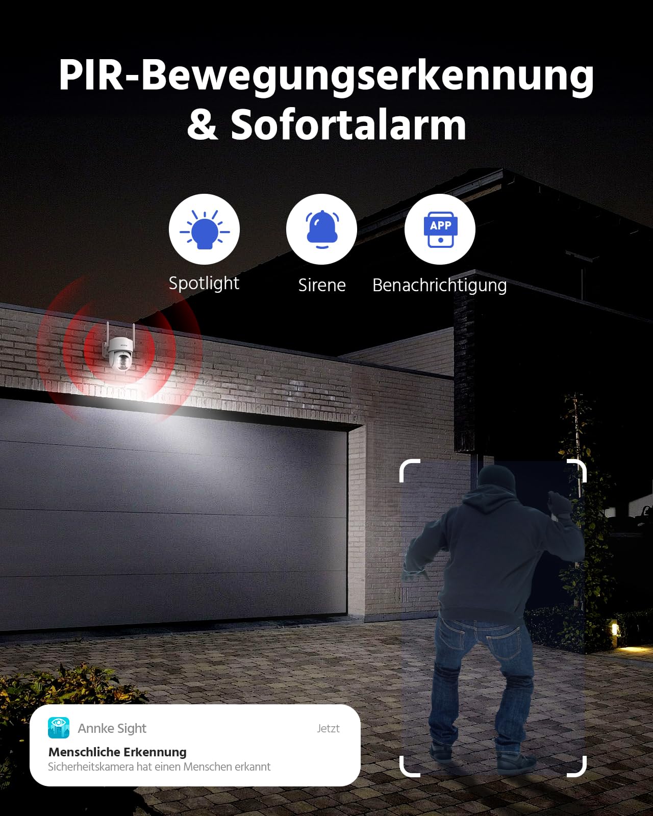 ANNKE 4MP Überwachungskamera Aussen Akku Solar, 2er Kamera mit Home Hub, 360° Panorama Kabellose Kamera, 64GB Lokaler Speicher, FarbNachtsicht, 2 Wege Audio, Smarter Personenerkennung, 5G & 2.4G WLAN