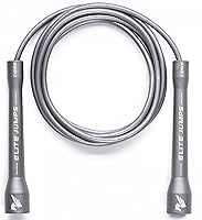 Vista 4 de Elite Jumps Cuerda de saltar Core – Cuerda de saltar ajustable para interiores y exteriores para entrenamiento y fitness – Cuerda de saltar de PVC