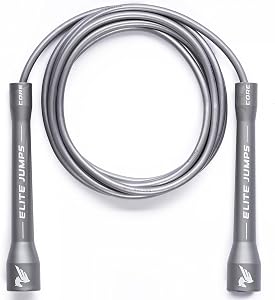 Elite Jumps Core 5mm, PVC Adjustable Skipping Rope | Durable 5mm PVC speed rope. Unbreakable handles. For fitness, boxing and kids. Adjustable, all ages.