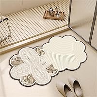 Vista 1 de Alfombra antideslizante para baño, absorbente de agua, resistente al desgaste, rápida absorción de agua, tapete de baño