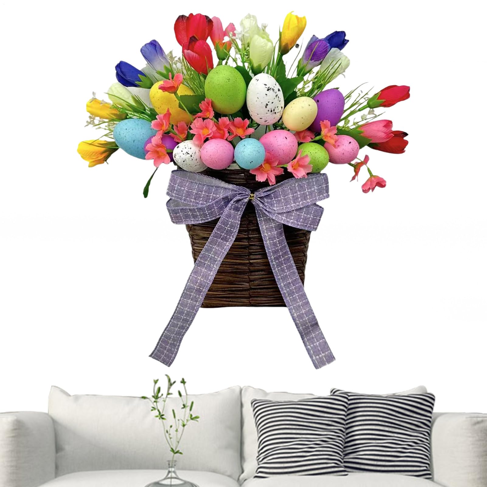 Panier printanier pour porte sans entretien pour fleurir votre jardin