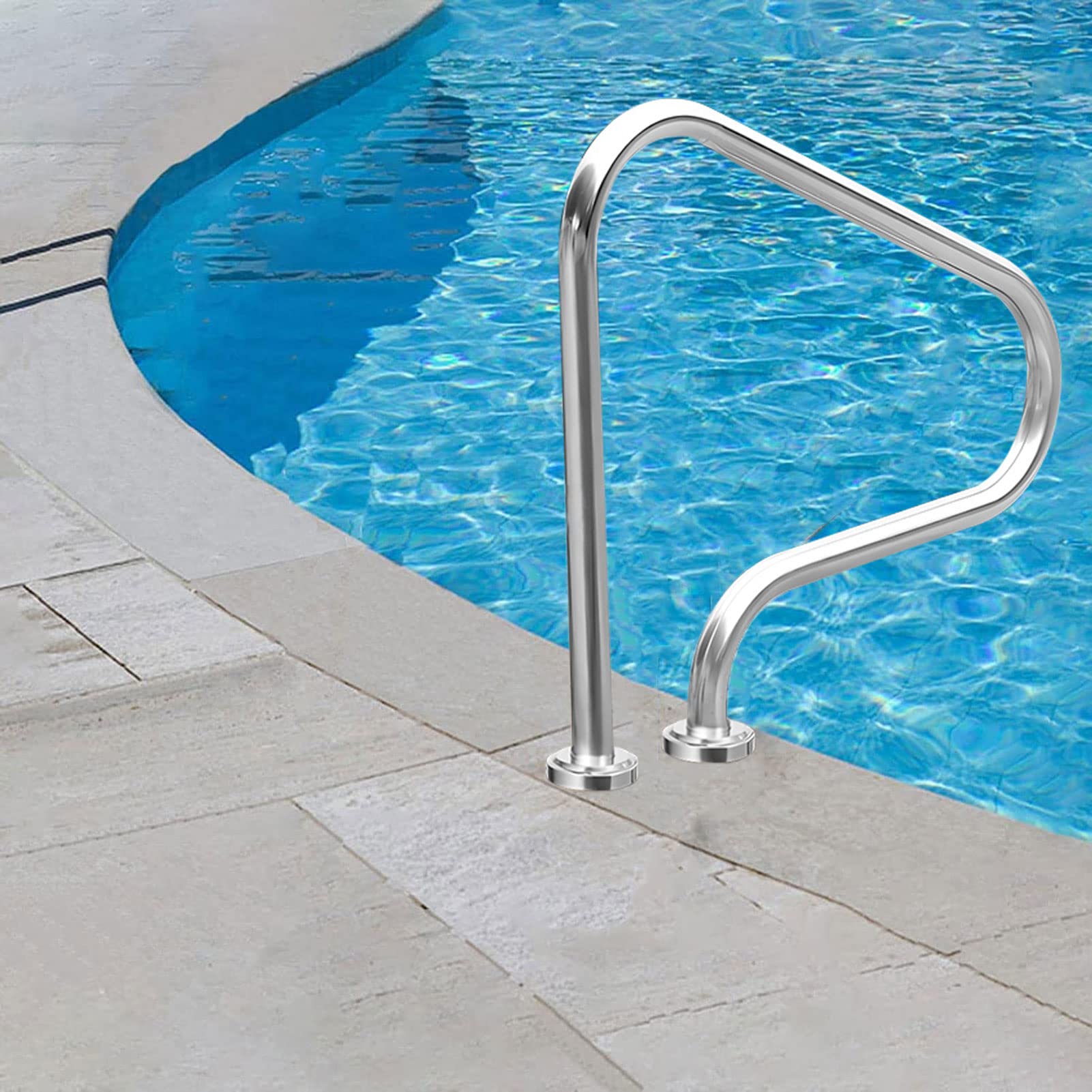 Main courante de piscine escalier antidérapant rampe de sécurité inox pour spa