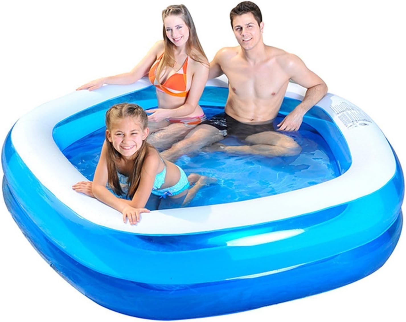Jilong 17222 Giant Pentagon Inflatable Family Pool, 79" x 77" x 18.5"