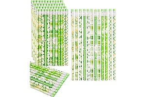 St Patrick's Day Pencils for Kids Bulk - 48 Pcs 6 Designs...