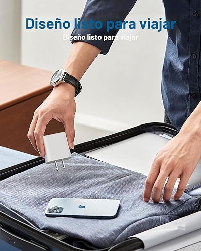 Miniatura 6 de AISNI Paquete de 4 cables de carga rápida de 6 pies compatibles con cargador de iPhone, bloque de carga rápida de 20 W, PD USB C, cargador rápido