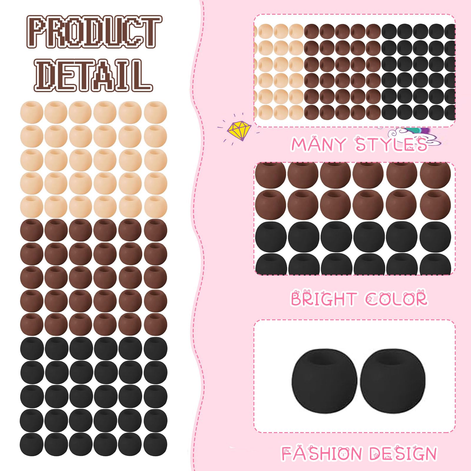 Lot de 90 perles de cheveux en silicone pour tresses d'enfants et filles, perles colorées en vrac, accessoires de cheveux lavables en vrac, 10 couleurs, papillon, cœur, étoile Lot de 90 perles de cheveux en silicone pour tresses d'enfants et filles, perles colorées en vrac, accessoires de cheveux lavables en vrac, 10 couleurs, papillon, cœur, étoile