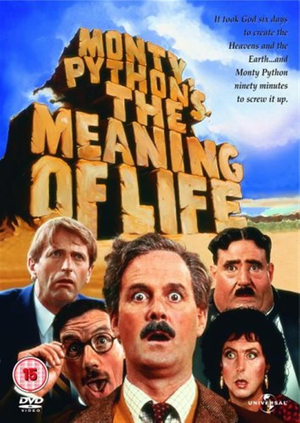 MONTY PYTHON'S THE MEANING OF LIFE - STARS JOHN CLEESE  DVD - PAL - WATCHED ONCE