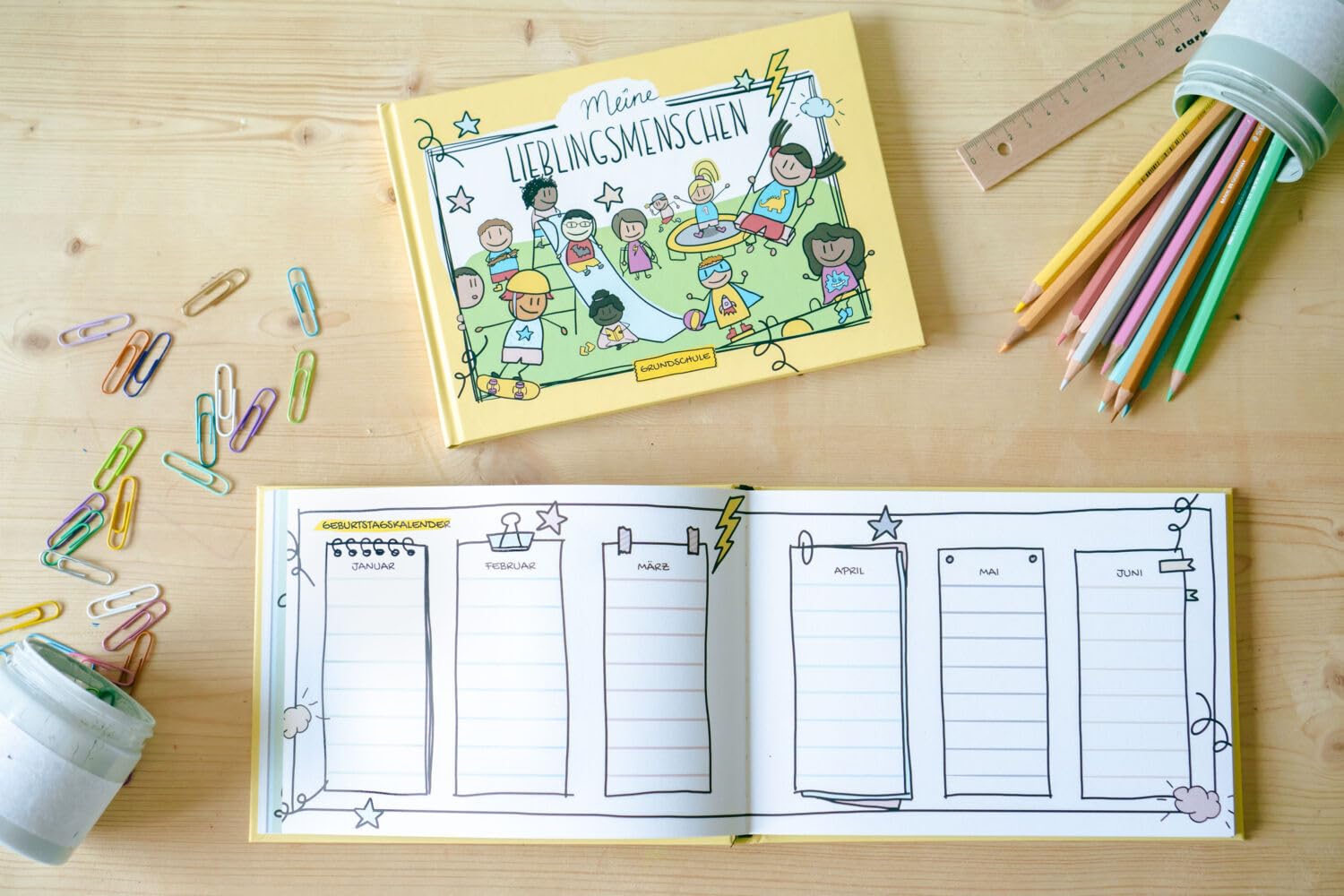 Freundschaftsbuch Meine Lieblingsmenschen - Grundschule: Das besondere Freundebuch für alle Grundschulkinder von brombeermama