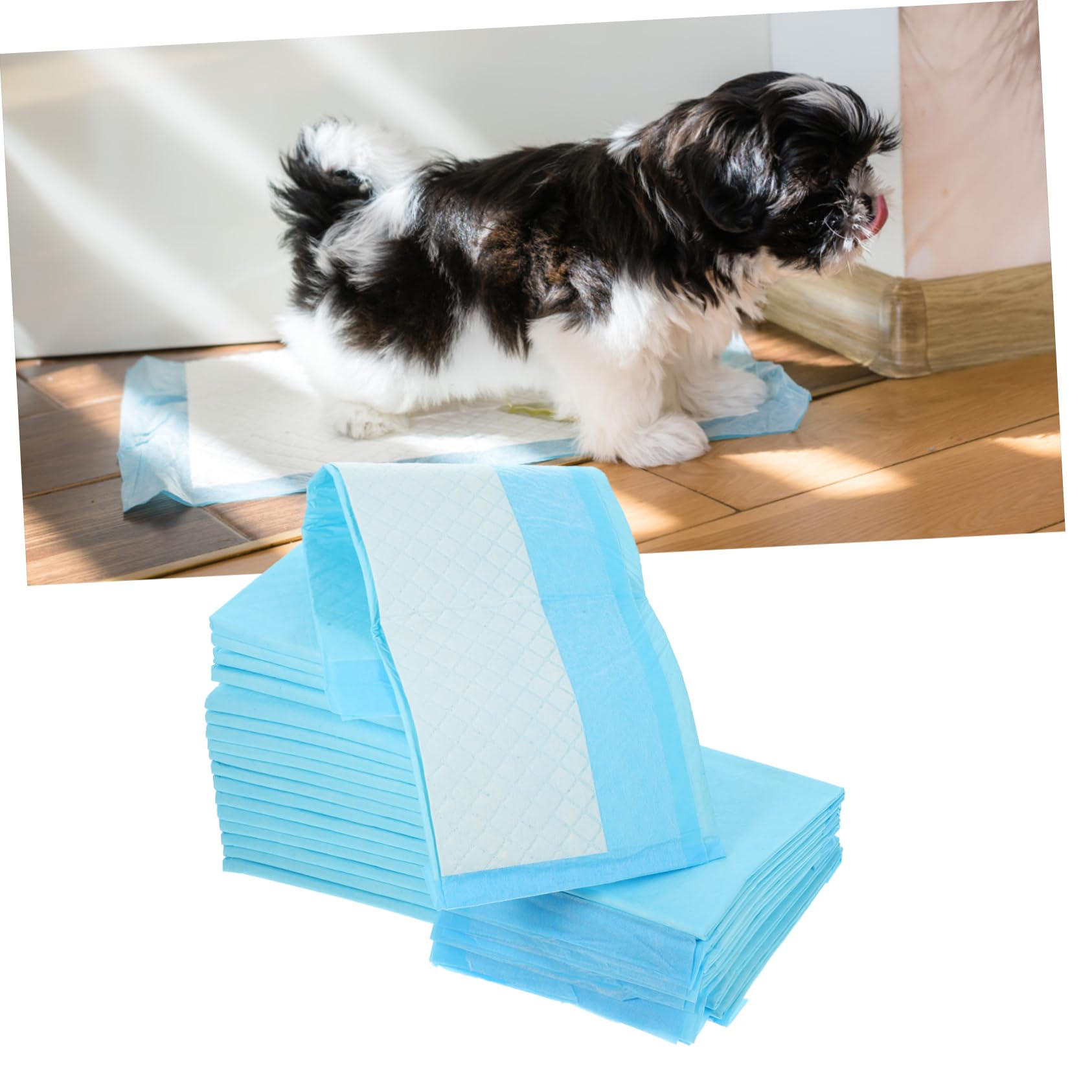 TOYANDONA 50 Stück Super Saugfähige und Welpen Trainingspads aus Vliesstoff Einweg Hundepipunterlage für Zuhause oder Unterwegs