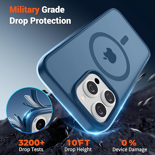 Miniatura 278 de SUPFINE Funda magnética para iPhone 11 (compatible con MagSafe) (protección contra caídas de grado militar), translúcida mate a prueba de golpes