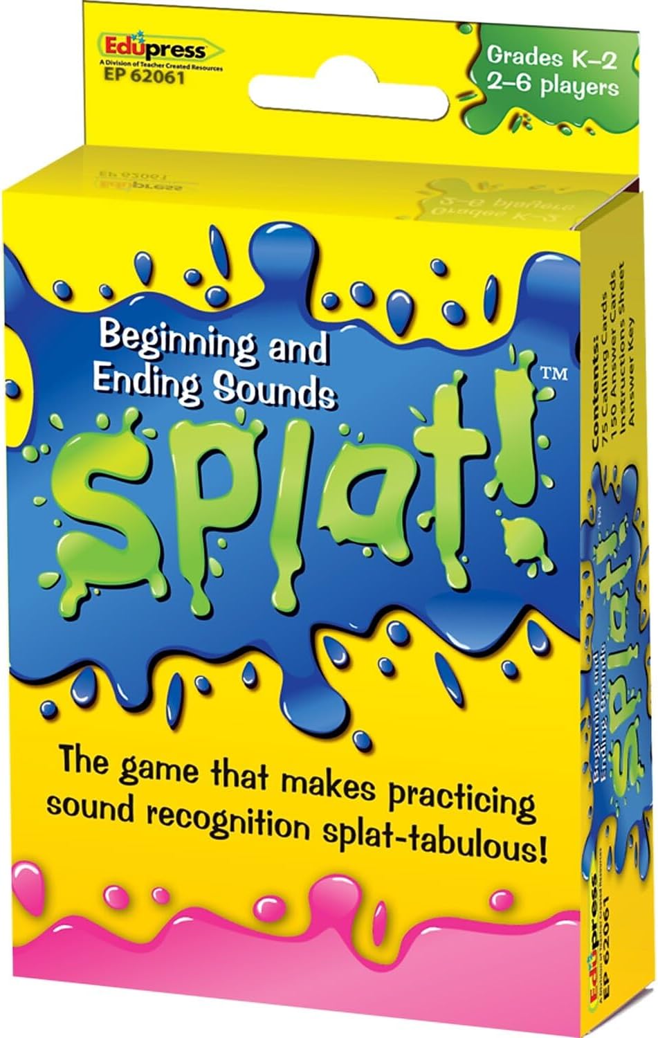 Teacher Created Resources Beginning and Ending Sounds Splat™ Game Grades K-2 (EP62061)