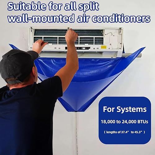 Miniatura 3 de Cubierta de limpieza de aire acondicionado, 11 piezas de mini bolsa de limpieza dividida con rociador de alta presión de 2 L, kit de limpieza de CA