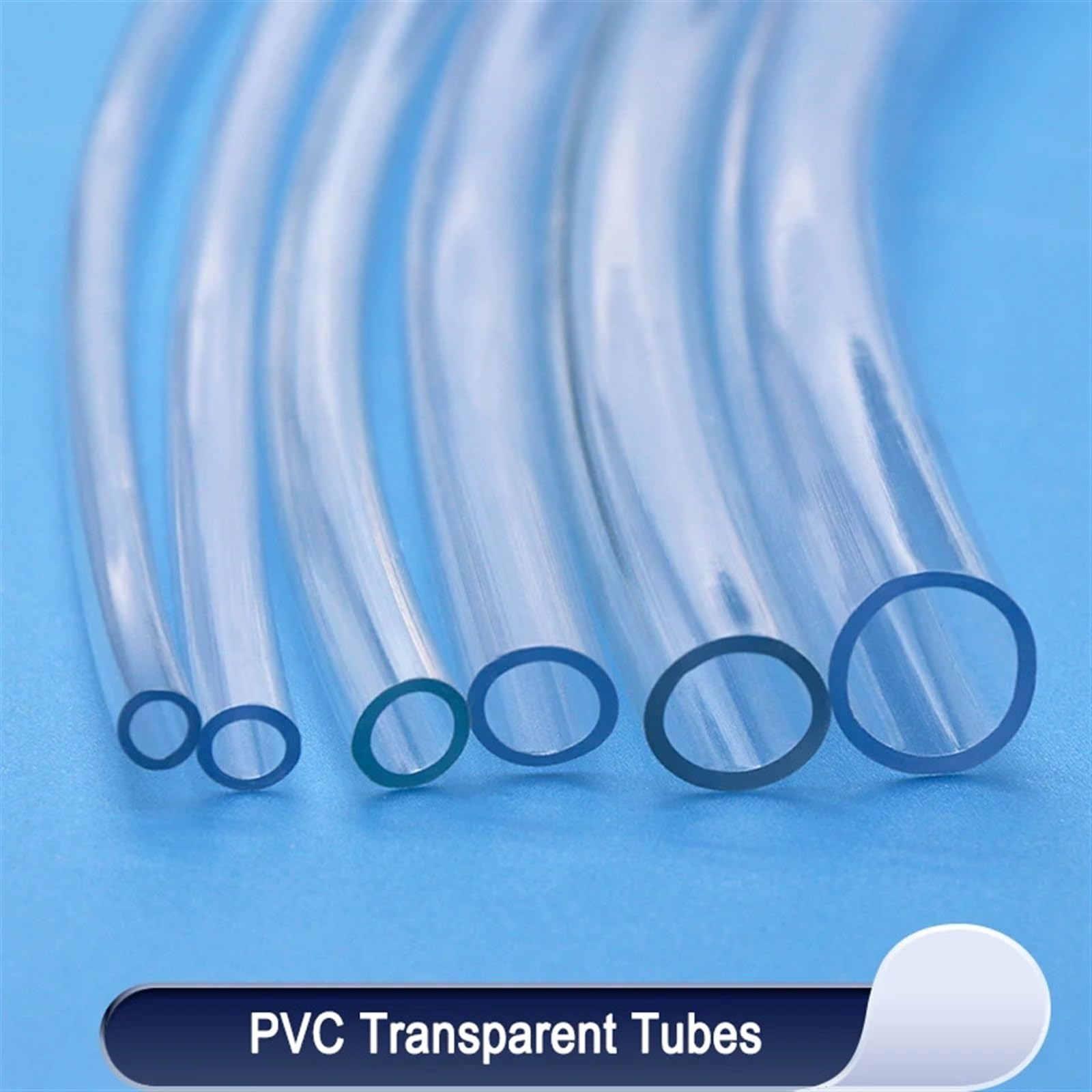 Pvc Schlauch 1/2/5 m transparente PVC-Kunststoffschläuche, 2, 3, 4, 5, 6, 8, 10, 12, 14, 16, 18, 20, 25 mm Innendurchmesser, Wasserpumpenschlauch(5 meters,13x18mm)