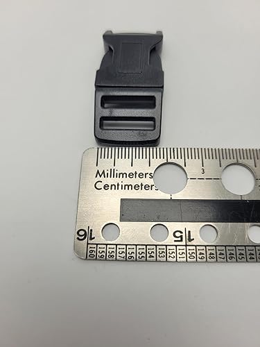 Miniatura 2 de JGFinds Paquete de 48 hebillas de pulsera de plástico para estilo de supervivencia Paracord o cuerda DIY, Negro -