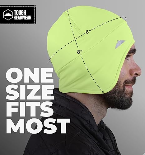 Miniatura 20 de Tough Headwear Gorras térmicas para casco para hombre, para invierno, gorra de casco y gorras de ciclismo para correr, esquiar, deportes de invierno